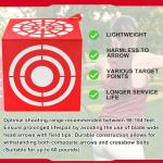 Red 3D Foam Archery Target Cube with Handle