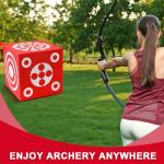 Red 3D Foam Archery Target Cube with Handle