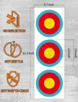 30-Pack Vertical 3 Spot Targets for Archery
