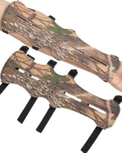 TOPARCHERY 12" Camouflage Leather Arm Guard