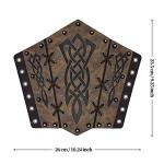 Medieval Faux Leather Arm Bracers and Gauntlets