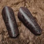 Viking Leather Bracers for Archery and Costumes