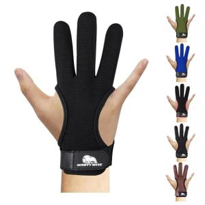 Mighty Musk Leather Archery Glove for Bow Shooting