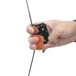 SAS Elite Black Leather Finger Tab - Large