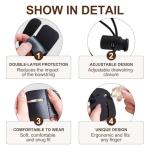 KURUGEILI Adjustable Leather Finger Tabs for Archery