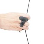 SAS Elite Black Leather Finger Tab - Large