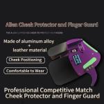 Purple Metal Finger Tab and Guard Set