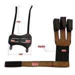 Linkboy Leather 3-Finger Archery Gloves & Arm Guard