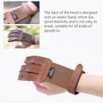 3-Finger Leather Archery Glove with Adjustable Strap