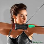 KESHES Three Finger Leather Archery Glove