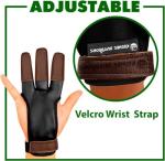 KESHES Three Finger Leather Archery Glove