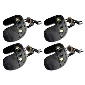 Miokun Leather Archery Finger Tabs - Adjustable 2/4/6 Pack