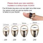 SOPOGER Brass Thumb Ring for Archery Shooting
