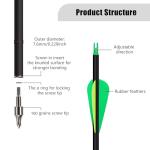 NorthSpoor 14 Pack Carbon Arrows for Recurve Bows