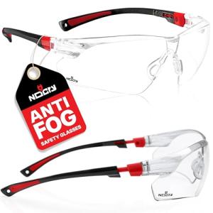 NoCry Clear Safety Glasses with Anti-Fog Lenses