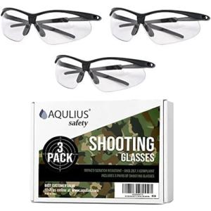 Aqulius Ballistic Shooting Glasses - 3-Pack