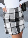 CUPSHE Women's High Waist Plaid Mini Skirt