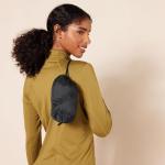 Lightweight Packable Black Puffer Jacket for Women