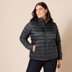 Lightweight Packable Black Puffer Jacket for Women