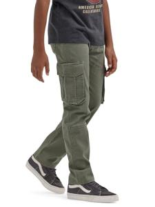 Wrangler Boys' Olive Cargo Pants, Size 6
