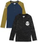 Disney Marvel Star Wars Boys' Henley T-Shirts, 2-Pack