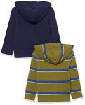 Boys' Lightweight Hooded T-Shirt Pack - Navy/Green