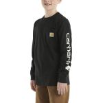 Carhartt Kids Long Sleeve Pocket T-Shirt, Black