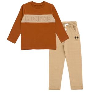 Mickey Mouse Toddler Boys Outfit Set - Burnt Orange