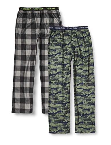 Calvin Klein Boys' Soft Micro Pajama Pants 2-Pack