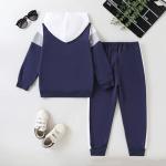 Boys' Blue Hoodie and Sweatpants Outfit Set