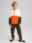 Color Block Hoodie and Pants Set for Boys