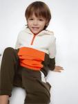 Color Block Hoodie and Pants Set for Boys