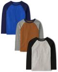 Kids' Long Sleeve Knit Shirts 3-Pack - Multi Color