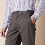 Men's Charcoal Straight-Fit Wrinkle-Resistant Chino Pants