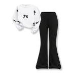 Girls Long Sleeve Butterfly Sweatshirt & Pants Set