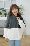 Girls Fuzzy Fleece Hoodie Sweatshirt with Pockets