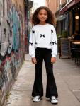 Girls Long Sleeve Butterfly Sweatshirt & Pants Set