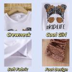 Girls' Figure Graphic Top & Spotted Pants Set