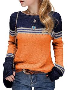Seiciviy Girls Cozy Color Block Winter Sweater