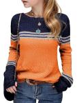 Seiciviy Girls Cozy Color Block Winter Sweater