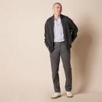 Men's Charcoal Straight-Fit Wrinkle-Resistant Chino Pants