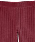 Girls' Dark Red Wide-Rib Outfit Set, 2-Pack