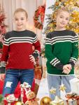 Seiciviy Girls Cozy Color Block Winter Sweater
