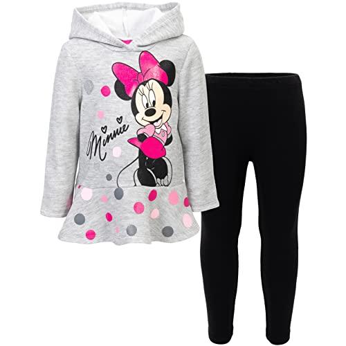 Minnie Mouse Girls Fleece Hoodie and Leggings Set