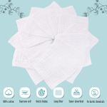 Cute Castle 12 Pack Soft Cotton Baby Burp Cloths