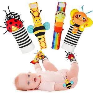 Infinno Baby Rattle Socks and Foot Finder Set