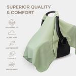 Cozy Baby Car Seat Cover in Sage Design