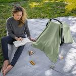 Cozy Baby Car Seat Cover in Sage Design