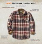 Men's Cedarwood Plaid Flannel Shirt - XL