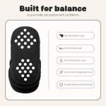 Bufims Cozy Fleece Baby Booties, Black